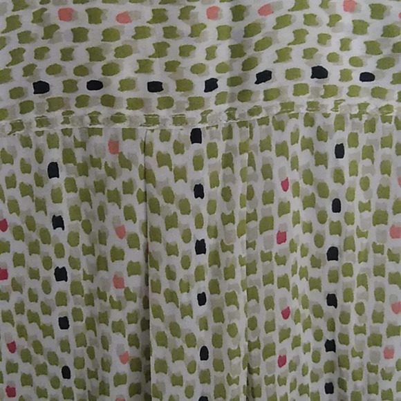 LIZ CLAIBORNE SILK LIKE, LONG SLEEVES WITH ROLL UP TABS  BLOUSE TUNIC TOP - Picture 4 of 6